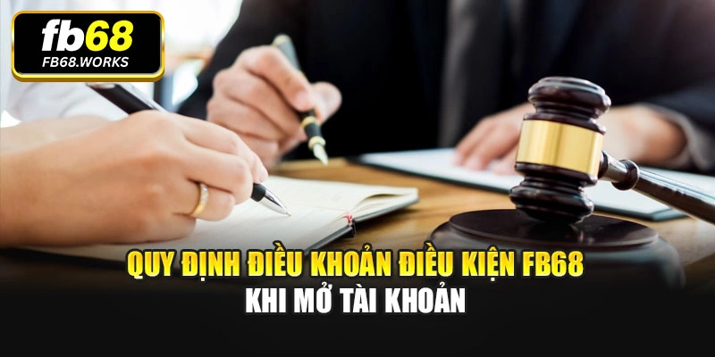 Quy định điều khoản điều kiện Fb68 khi mở tài khoản